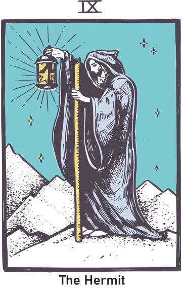 은둔자 타로카드 (The Hermit) 그림